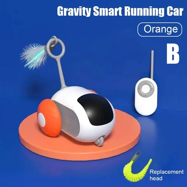 Remote-Controlled Interactive Toy Car for Pets