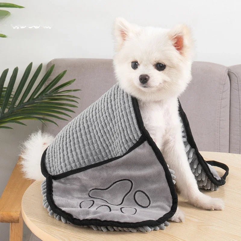 Soft Plush Quick-Dry Pet Towel & Robe