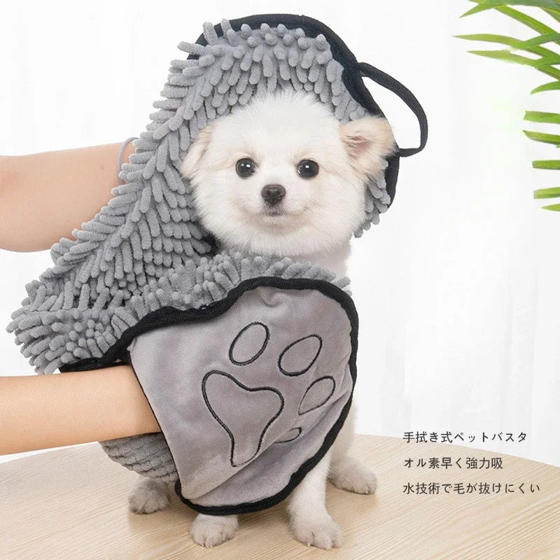 Soft Plush Quick-Dry Pet Towel & Robe